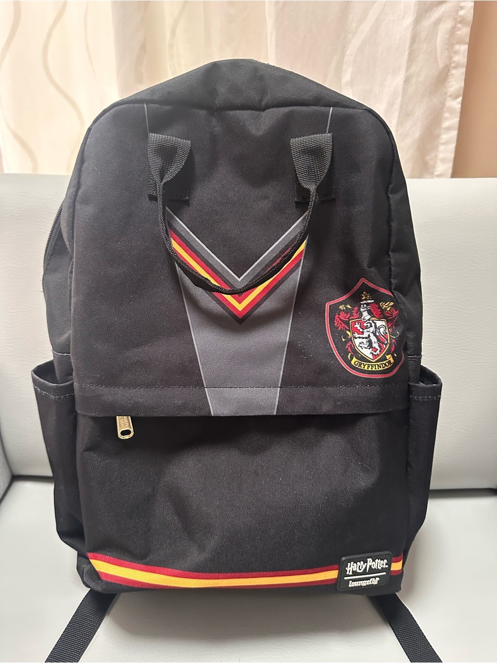 Warner Bros. Black Gryffindor-Accented Backpack with Red and Gold Trim
